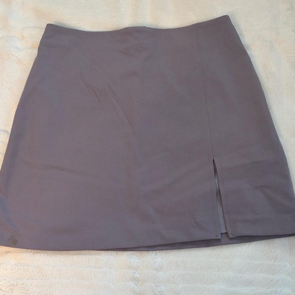 Sunday Best Gray Mini Skirt